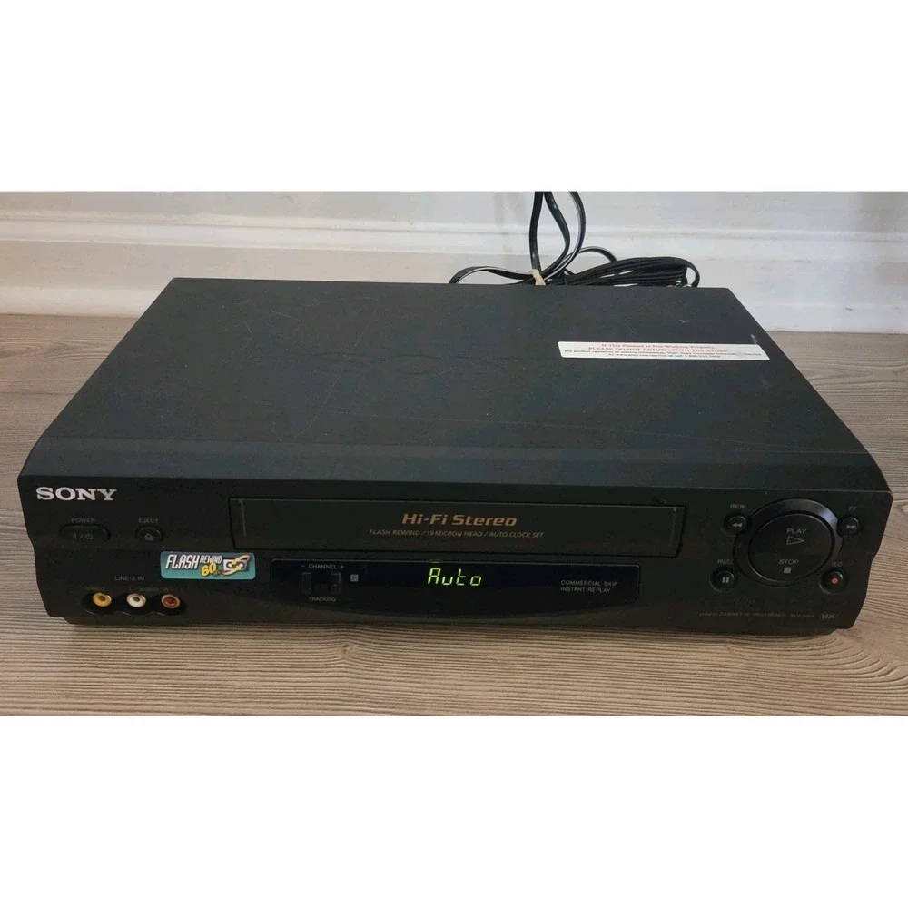 Sony SLV-N55 Hi-Fi Stereo VHS VCR Video Cassette Recorder /w Remote Tested *Read